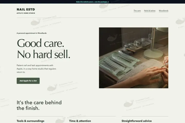 NAIL ESTD website preview