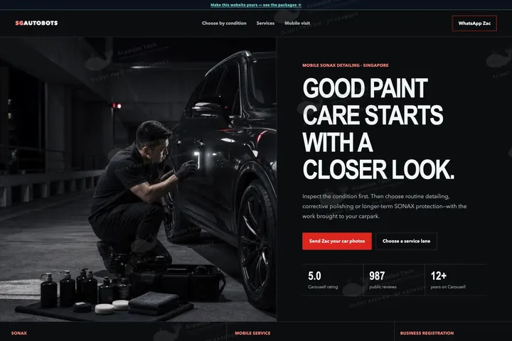 SgAutobots website preview