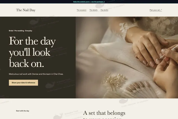 The Nail Day website preview