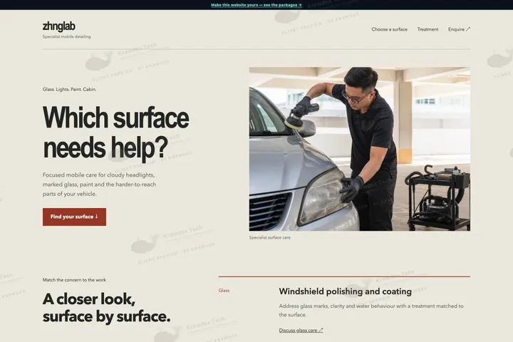 zhnglab website preview