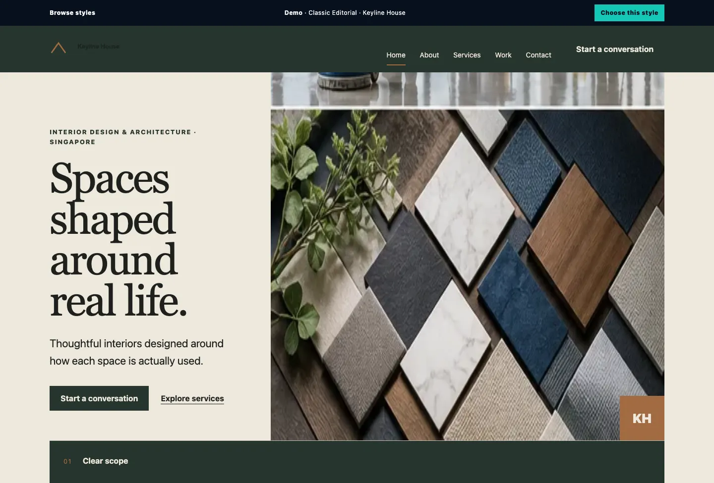 Keyline House Indexed Directory website preview