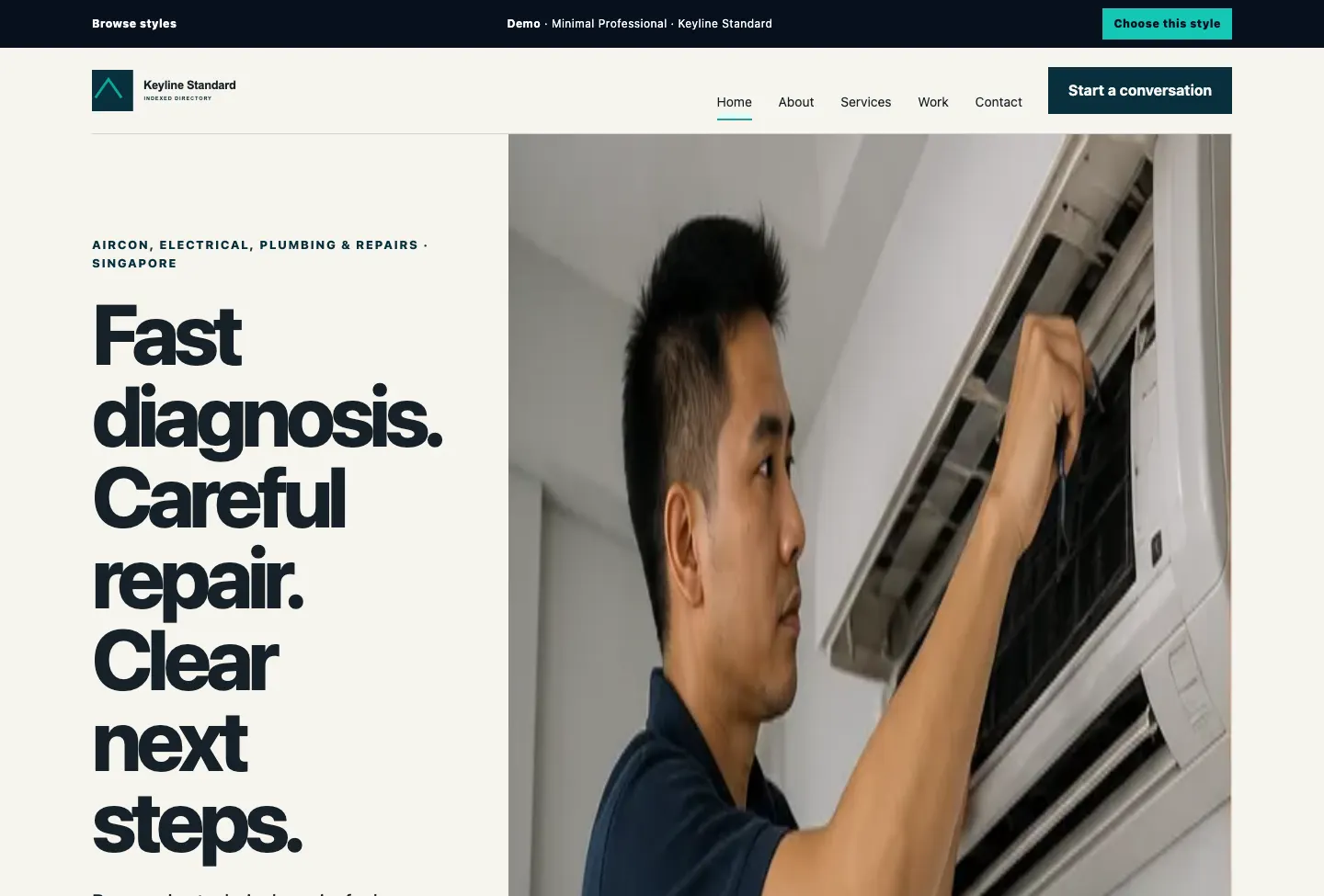 Keyline Standard Indexed Directory website preview