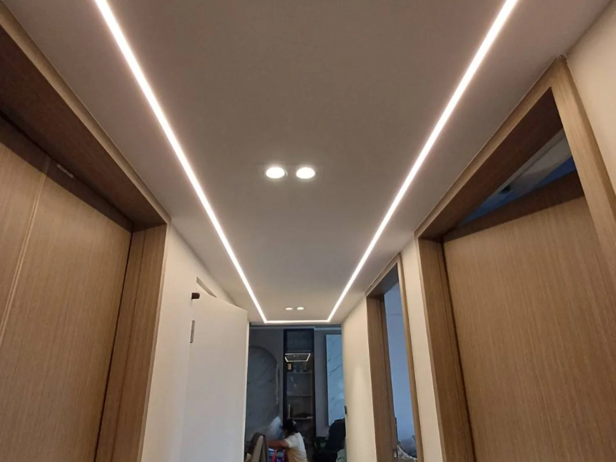 Integrated hallway lighting
